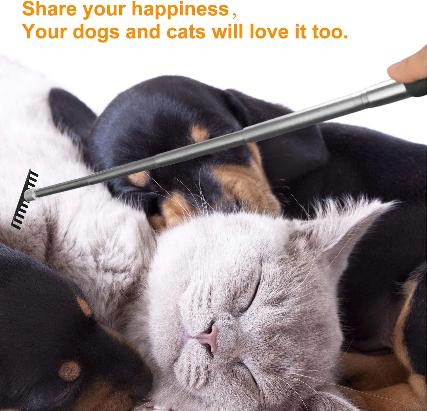 Oversized Portable Extendable Back Scratcher, Upgraded Metal Stainless Steel Tel