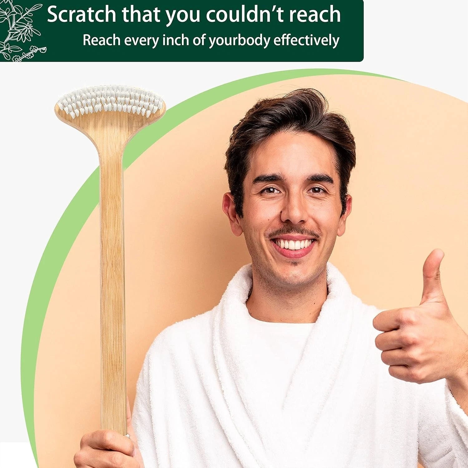 Ergonomic Back Scratcher with Cotton-Wrapped Handle, Perfect Gift for All