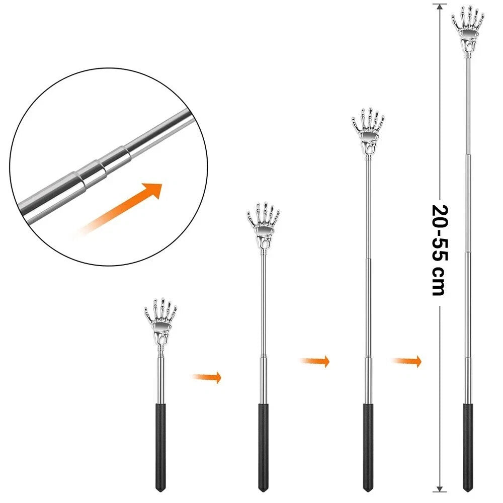 Extendable Back Scratcher Metal Claw Telescoping Backscratcher Massager Extend