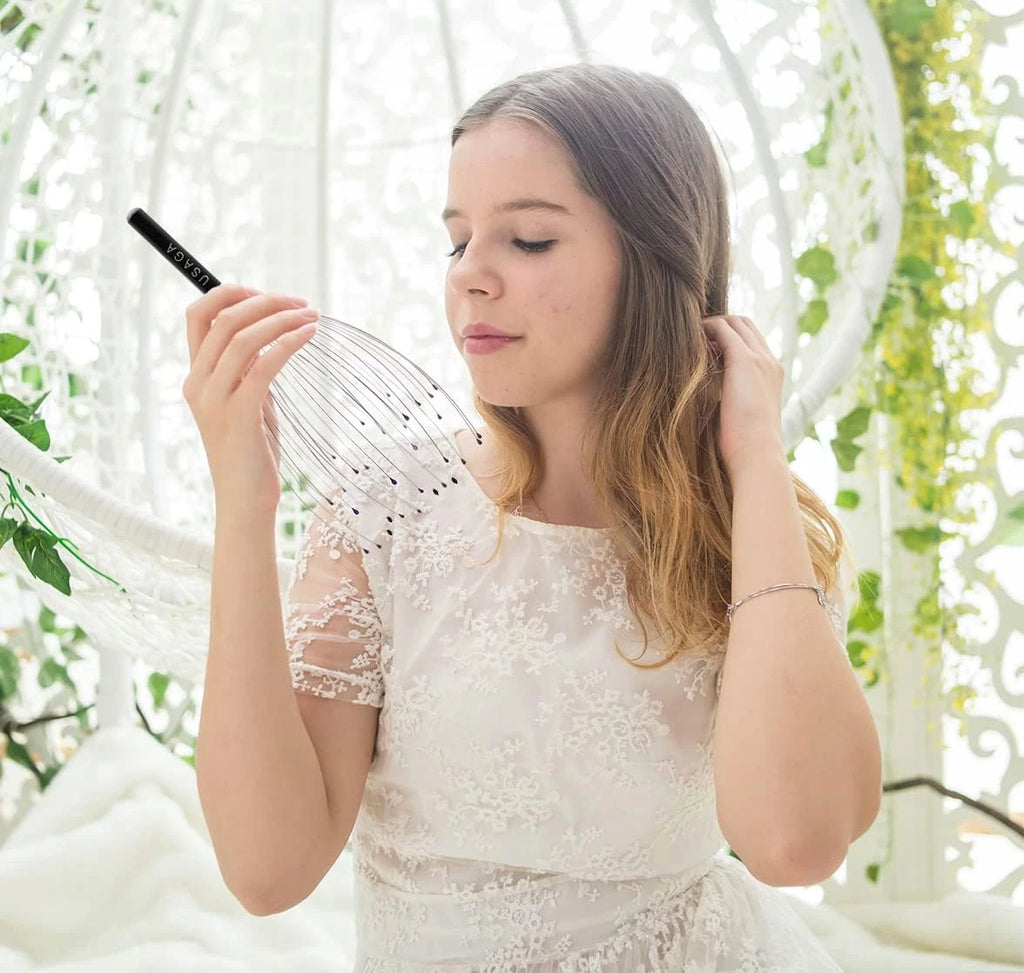 USAGA 36 Fingers Head Massager Scalp Massager Head Scratcher for Scalp Body Rela