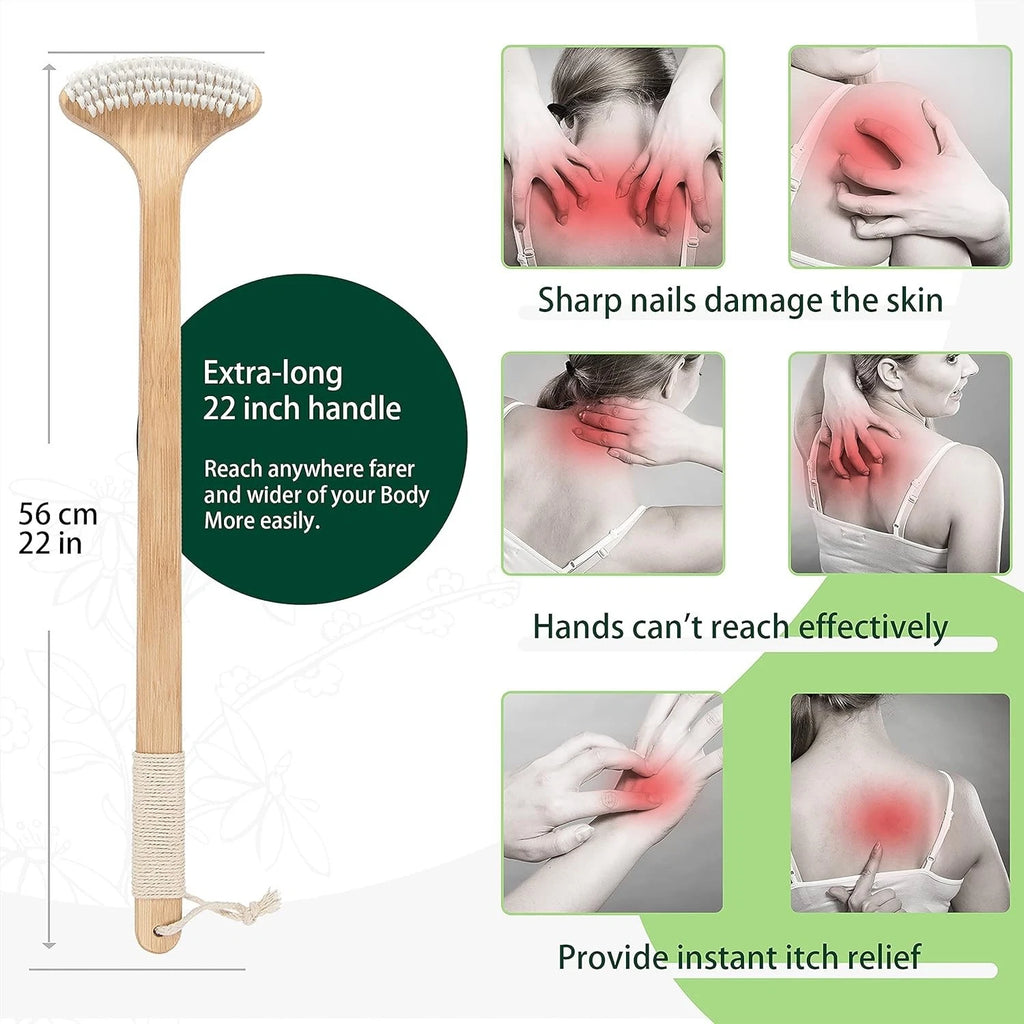 Ergonomic Back Scratcher with Cotton-Wrapped Handle, Perfect Gift for All