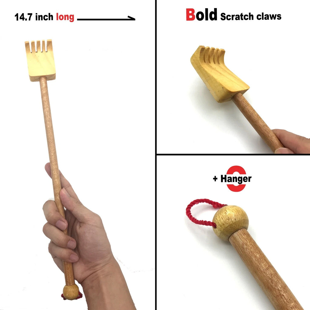 Original Hard Wooden Back Scratcher for men & Animal | scratcher back scratcher