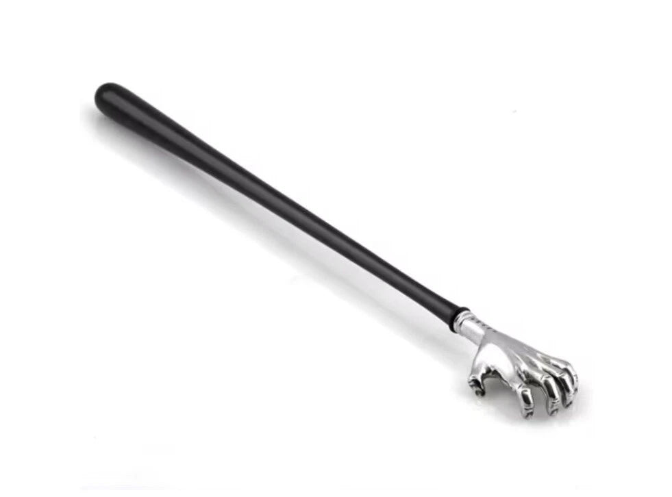 Sterling Silver and Ebony Back Scratcher Scully and Scully Massager Luxury Itch
