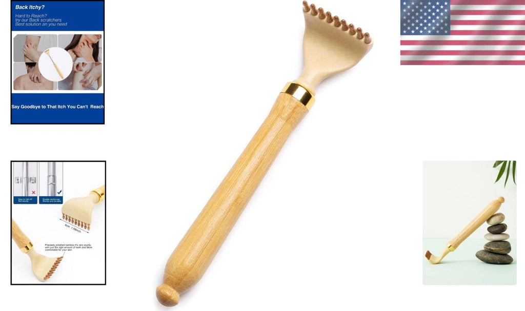 Eco-Friendly Extendable Bamboo Back Scratcher - Perfect Gift for All Occasions