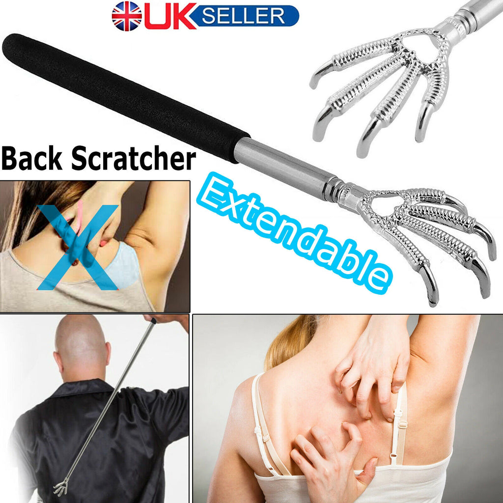 Back Scratcher Stainless Steel Telescopic Retractable Massager Shipped from UK
