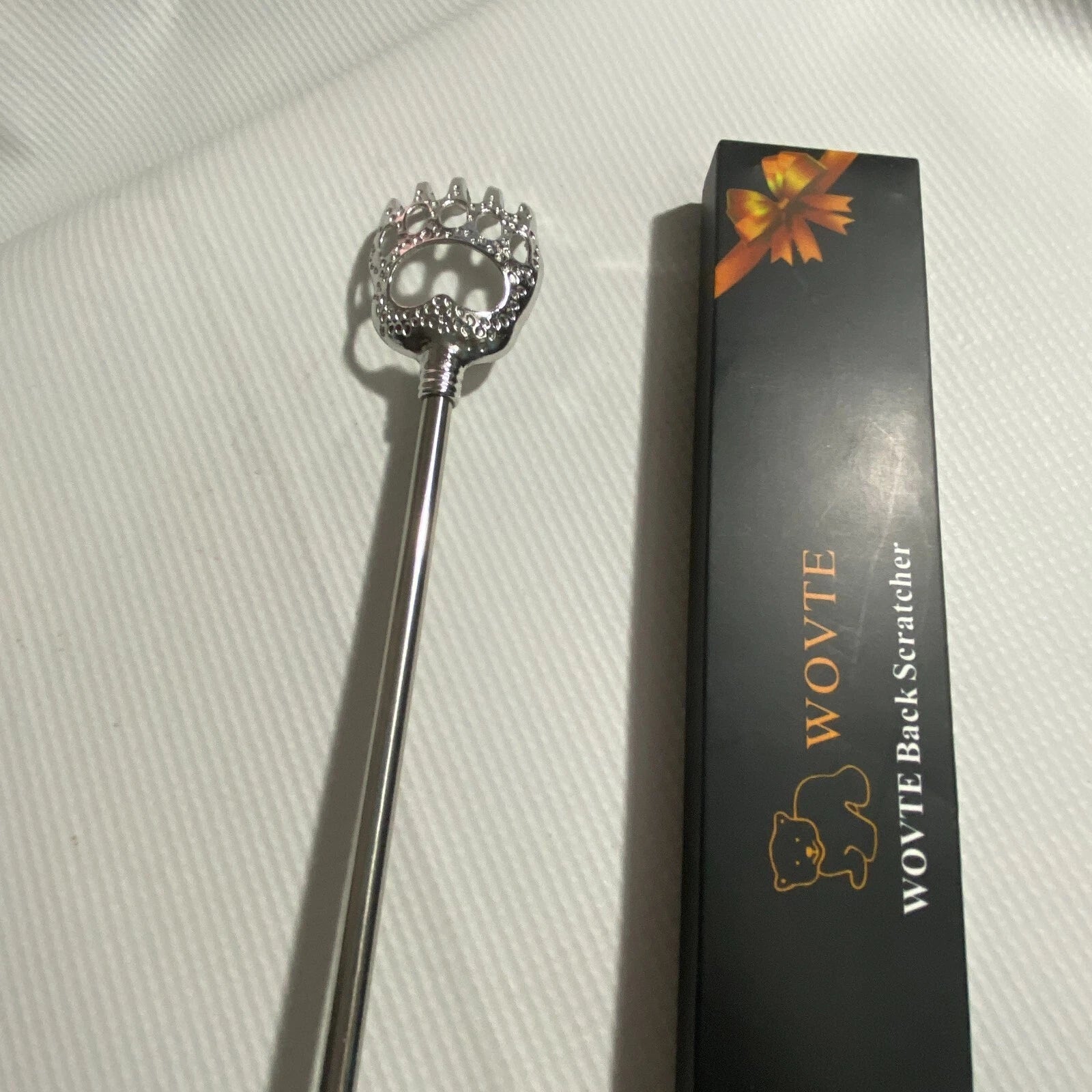 WOVTE 2PC Back Scratcher Portable Extendable Bear Claw Telescopic Hand Massager