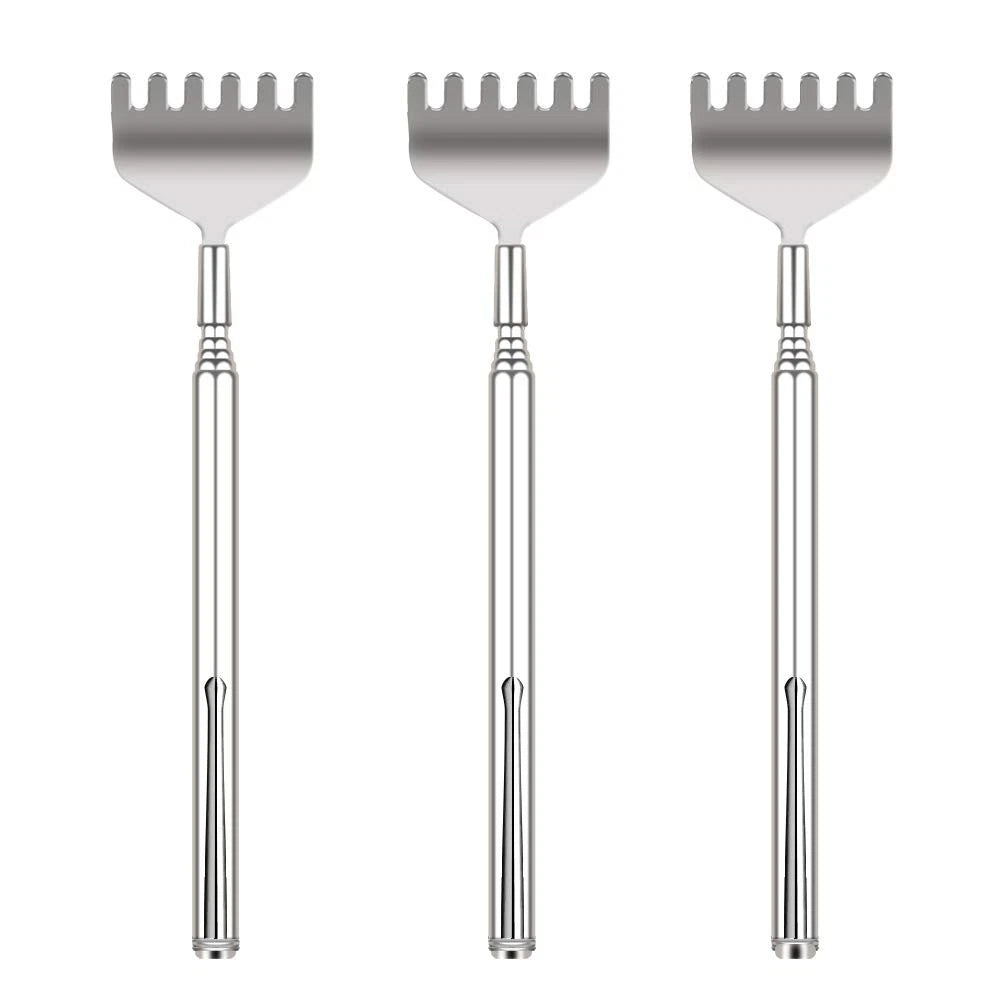 Extendable Back Scratcher for Men 3 Pack Portable Telescopic Metal Back Scrat...
