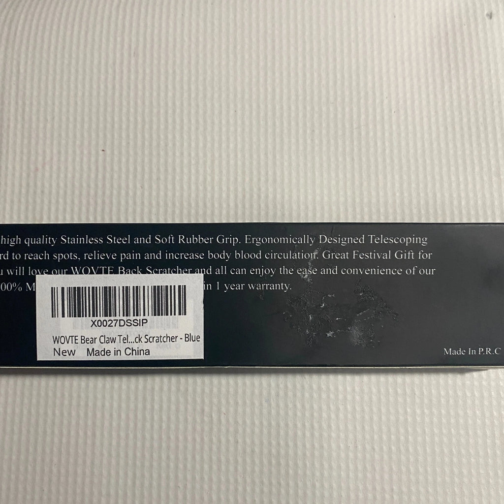 WOVTE 2PC Back Scratcher Portable Extendable Bear Claw Telescopic Hand Massager