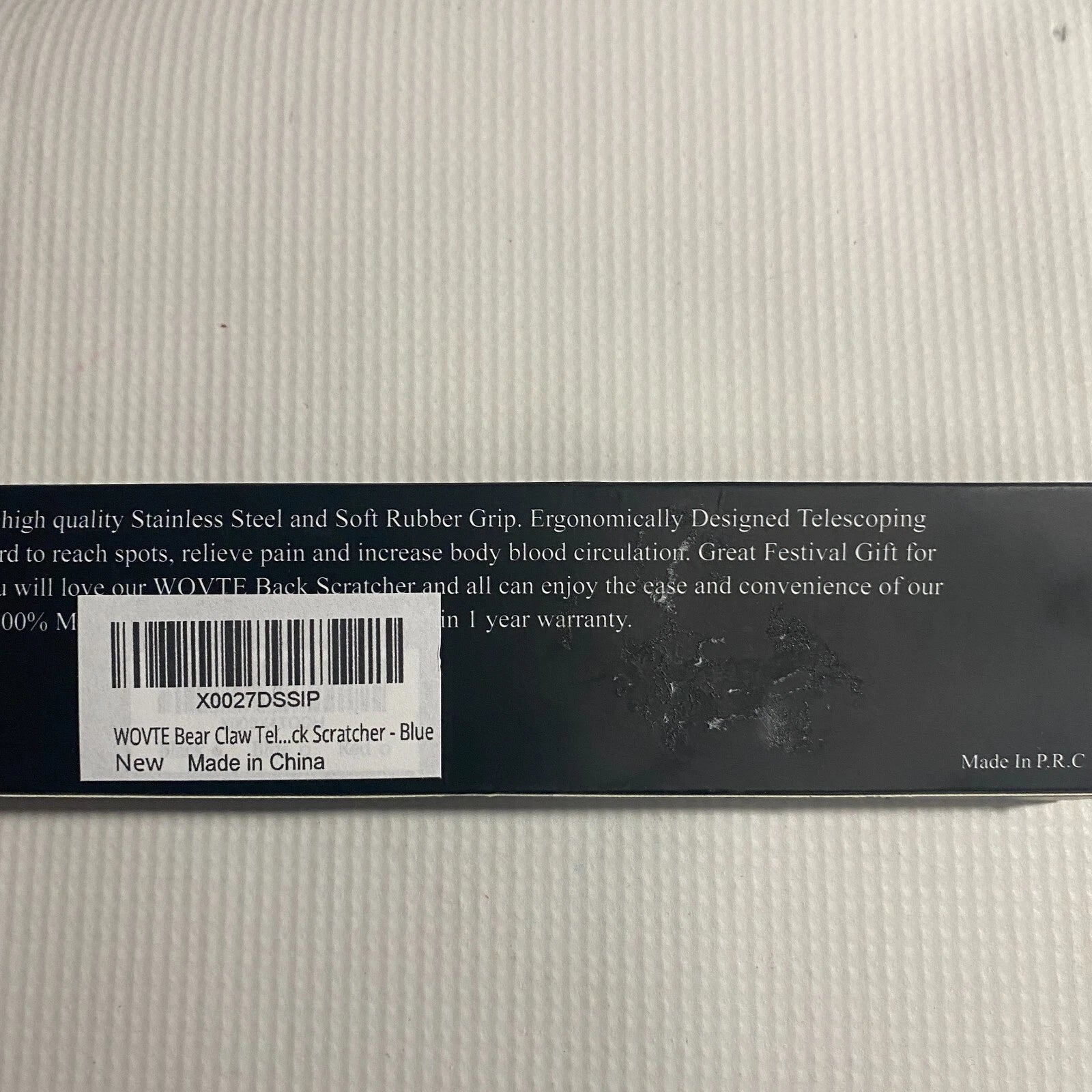 WOVTE 2PC Back Scratcher Portable Extendable Bear Claw Telescopic Hand Massager