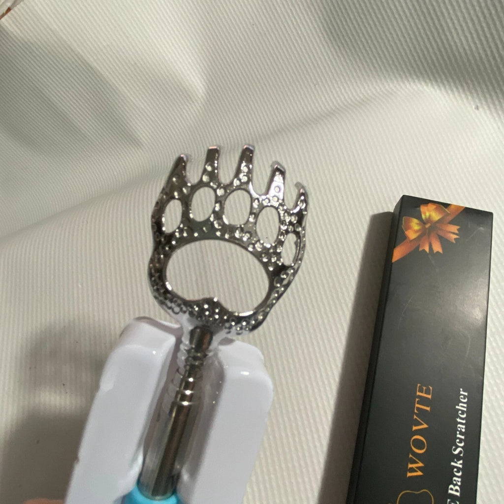 WOVTE 2PC Back Scratcher Portable Extendable Bear Claw Telescopic Hand Massager