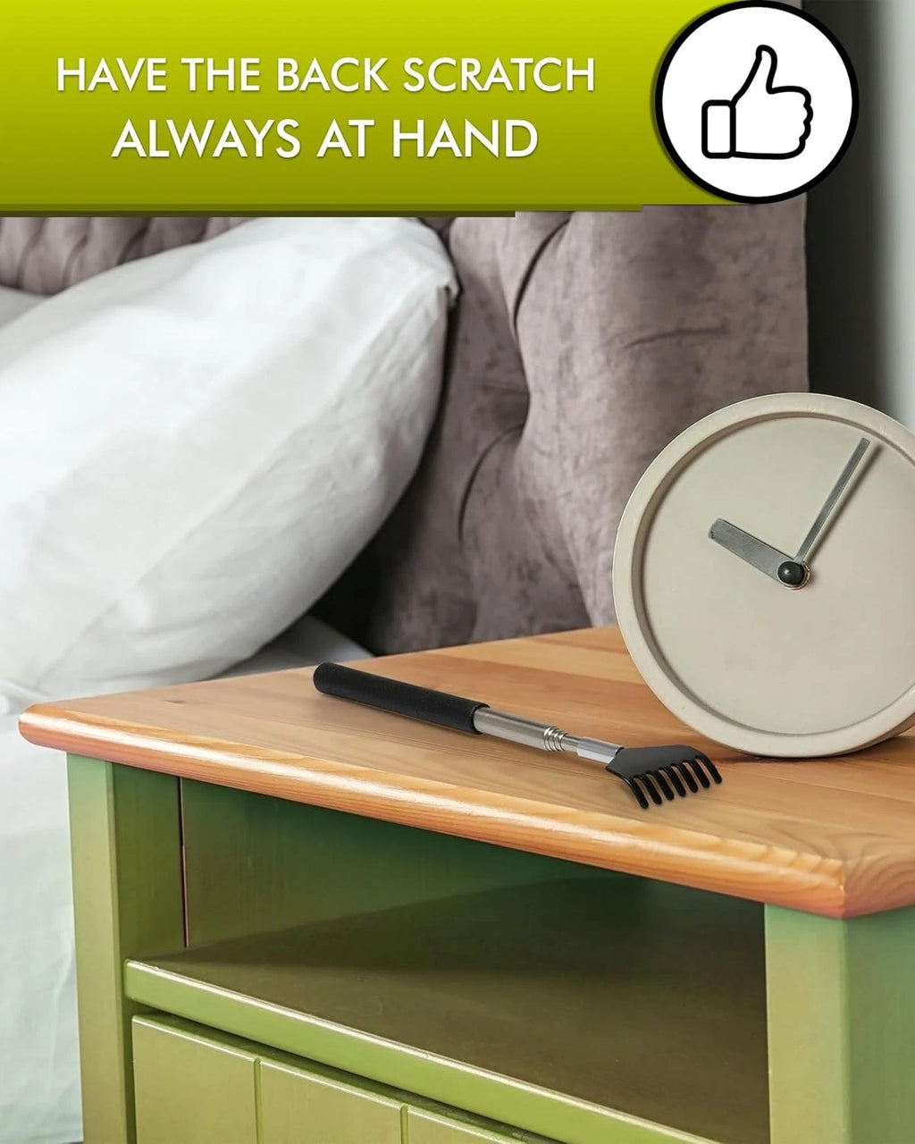 Back Scratcher (2 Pack) - Extendable Stainless Steel Scratching Tool for all