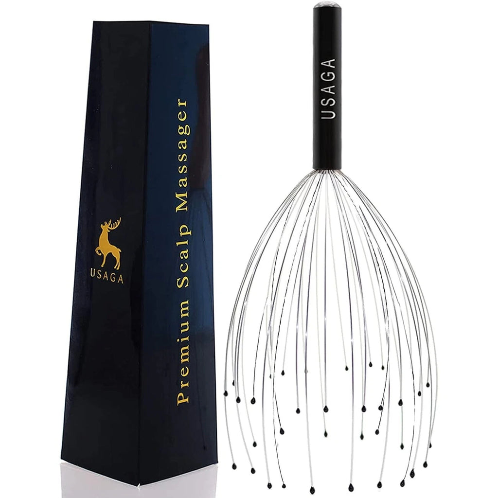36 Fingers Black Head and Scalp Massager Relaxing Scratcher
