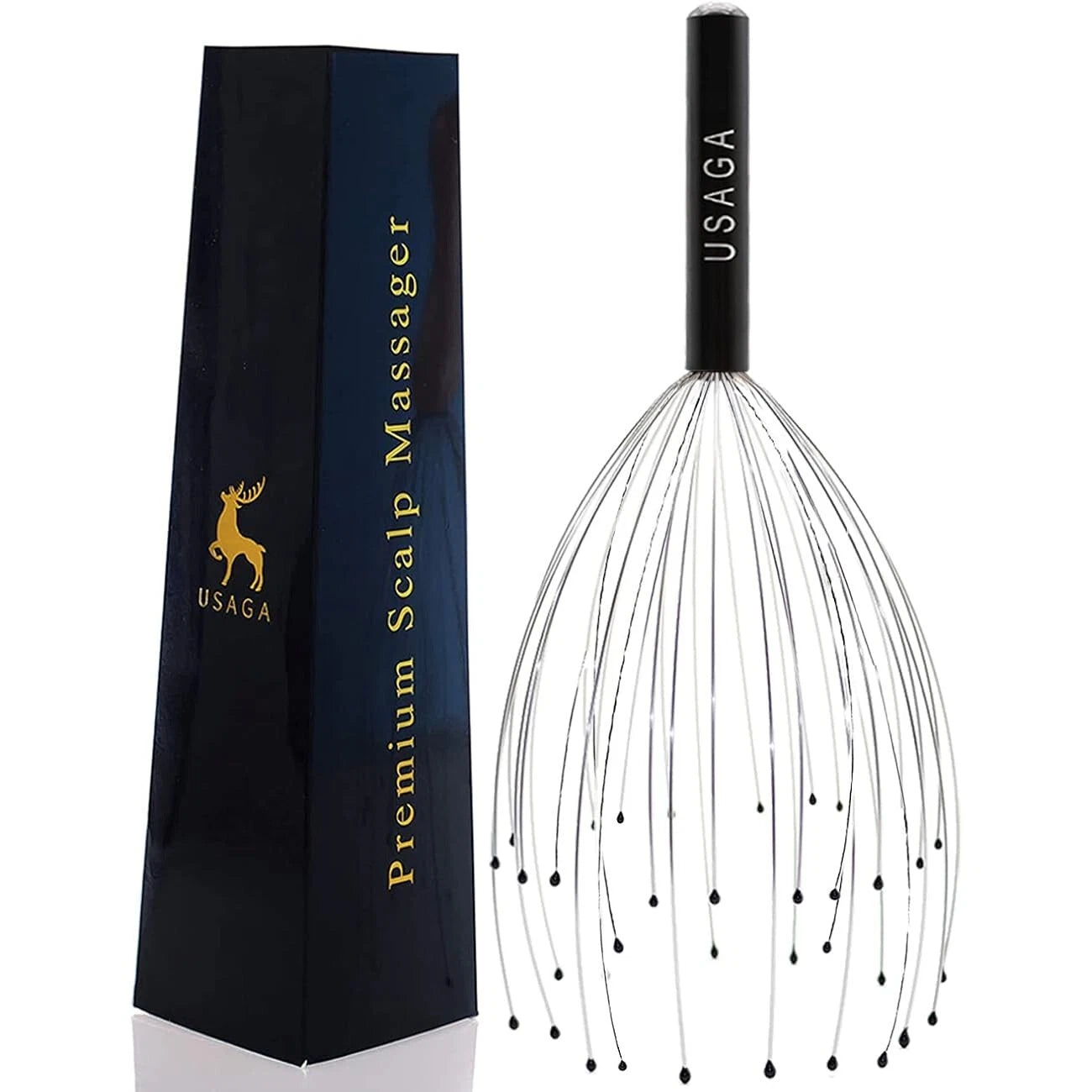 36 Fingers Black Head and Scalp Massager Relaxing Scratcher