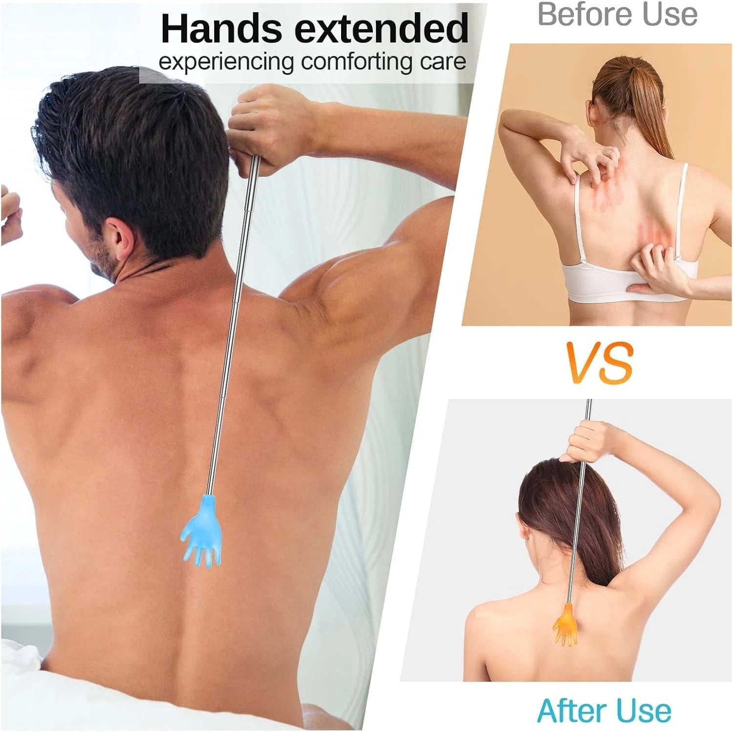 Comfortable Hand-Shaped Back Scratchers in Bulk - 100 Pcs for Itching Relief