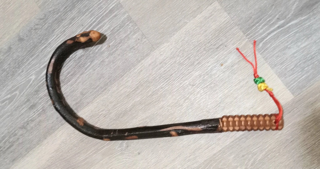 Vintage Hand Carved Wooden Back Massage Scratcher Stick