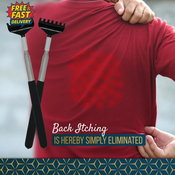2 Pack Back Scratcher against Itching. Stainless Steel Back Scratcher for Women