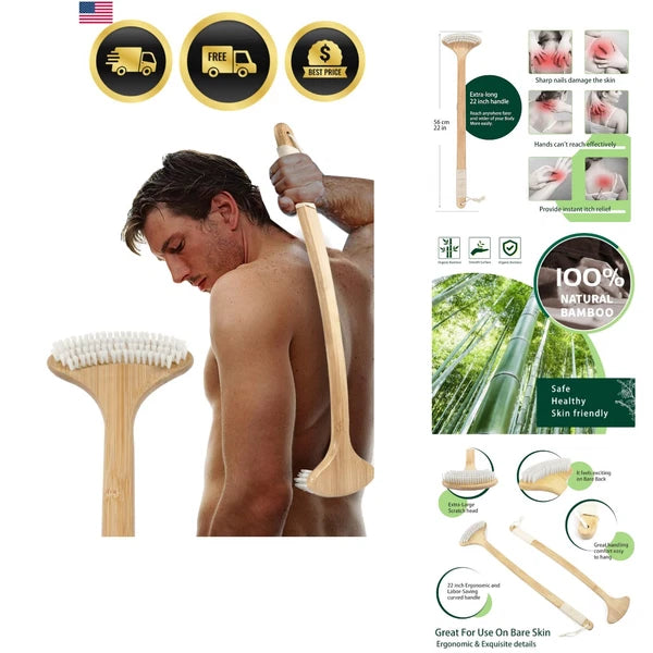 Back Scratchers for Men Women Extra Long 22 Inch Flexible Body Brush