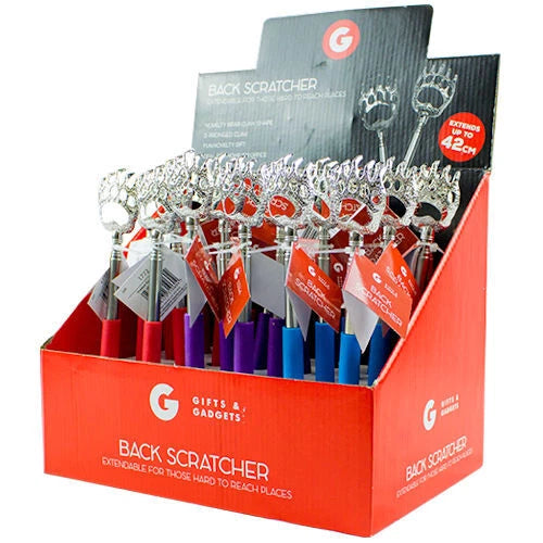 Extendable Claw Back Scratcher - Single Assorted Telescopic Portable 42cm Itch