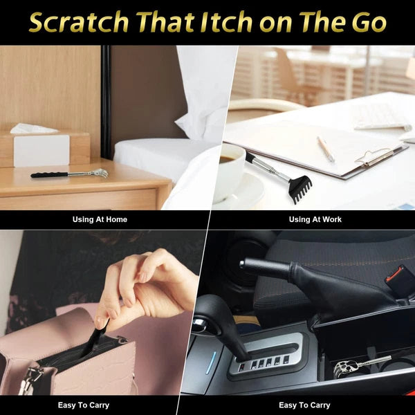 Back Scratcher 3 Pack Different Design Stainless Telescopic Back Scratchers with