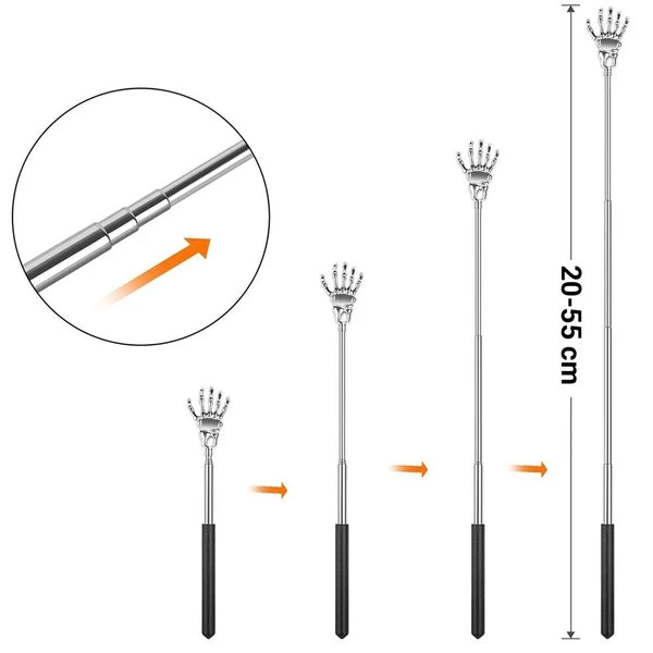 Extendable Back Scratcher Metal Claw Telescoping Backscratcher Massager Extend