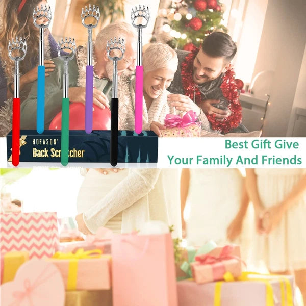 6 Pack Back Scratcher, Telescopic Back Massager for Men and Women