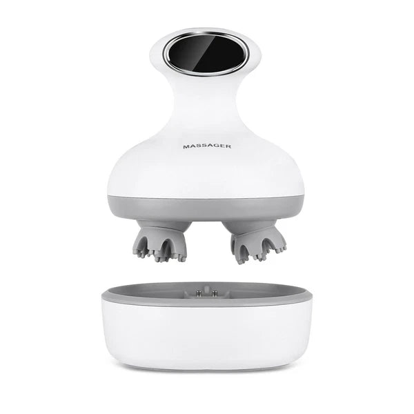 Electric Scalp Head Scratcher Portable Head Massager Waterproof Hair 3D Kneading