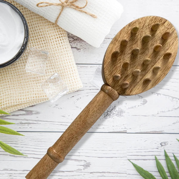 Set of 2 Wooden Back Scratchers, gift for him, gift for her, Handcarved Wood, UK