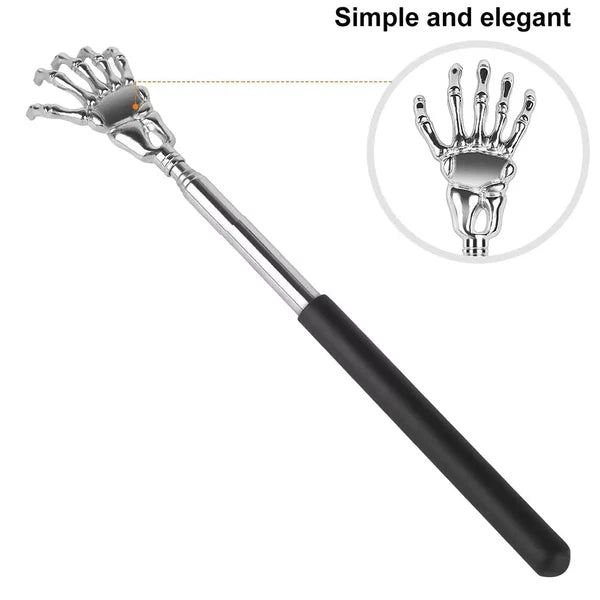 Extendable Back Scratcher Metal Telescopic Eagle Claw Portable Black Massager UK