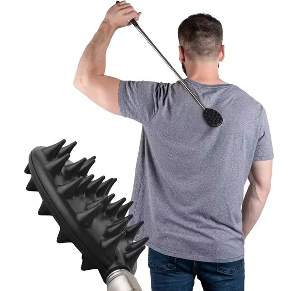3Pcs Telescopic Back Scratcher Set Extendable Itch Relief Massage Portable Stick
