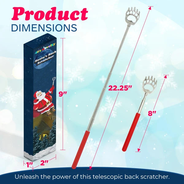 4E's Novelty 2 Extendable Santa Back Scratchers - Christmas Stocking Stuffers