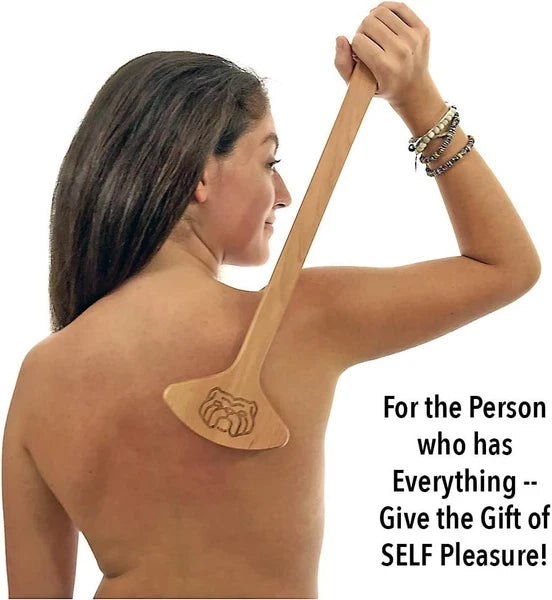 Innovative Back Scratcher with Humane Nylon Bristles for Safe Sensory Pleasure