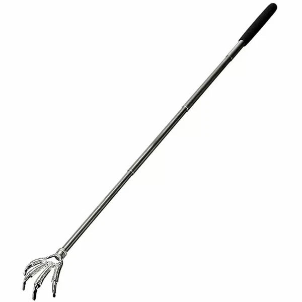 EAGLE CLAW METAL BACK SCRATCHER BLACK TELESCOPIC EXTENDABLE MASSAGER UK STOCK