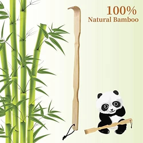 2 Pack Bamboo Back Scratcher100% Natural Bamboo Back Scratchers for Itching R...