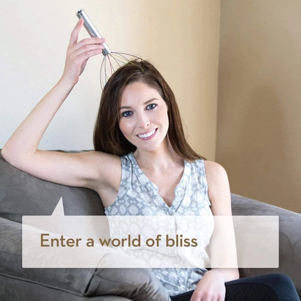 Electric Scalp Massager Portable Head Scratcher Massager Handheld Scratcher R8A7