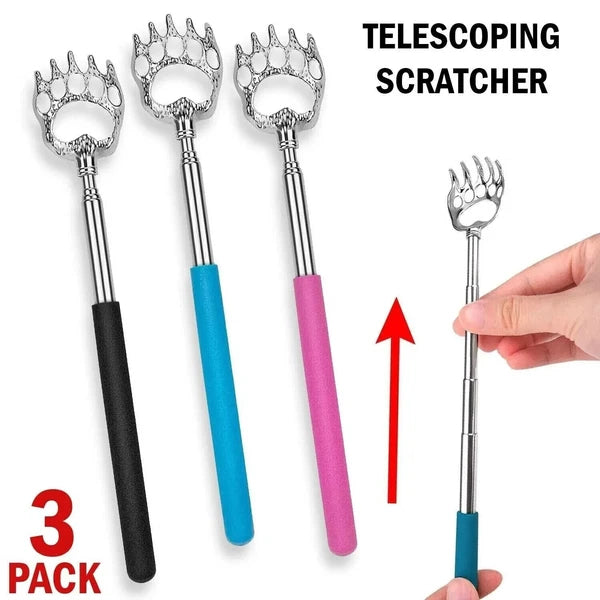 Bear Claw Telescopic Metal Back Scratcher Back Extendable Massager Gift 3X