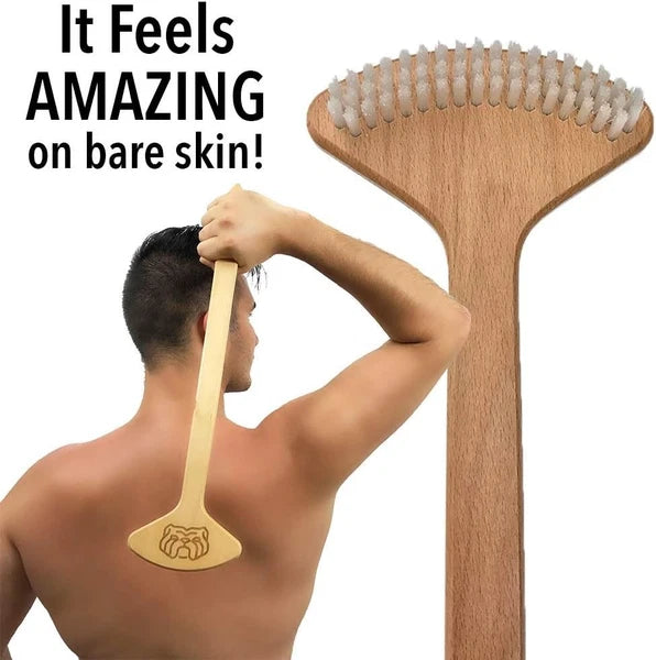Innovative Back Scratcher with Humane Nylon Bristles for Safe Sensory Pleasure