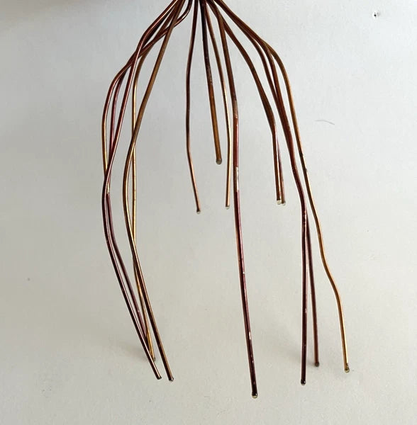 Vintage 1980s - Novelty Yellow Lady Bug Copper Head Scalp Massager Scratcher