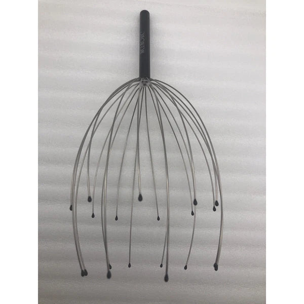 Scalp Massager Head Massager Scratcher Tingler w/20 Fingers Hair Silver/Black