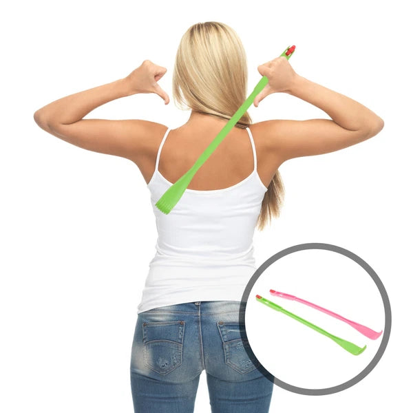 2 Pcs Itch Rake Massager Man Travel Telescopic Back Scratcher Hand Long