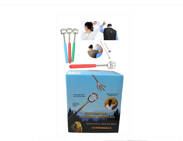 Back Scratcher Metal Telescopic Extendable Eagle Claw Portable Massager x 3