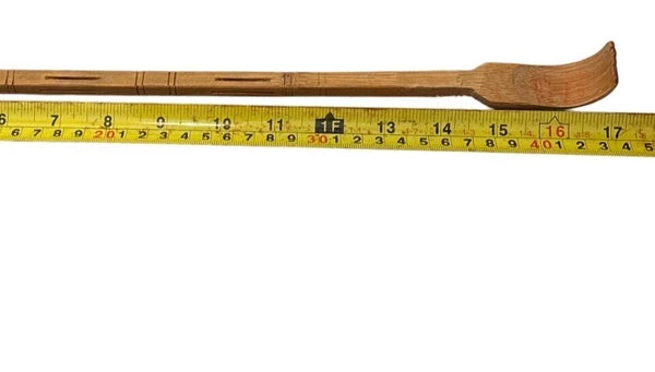 Vintage Handmade Bamboo Back Scratcher With String Loop 17"