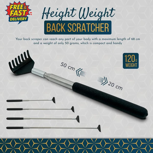 2 Pack Back Scratcher against Itching. Stainless Steel Back Scratcher for Women