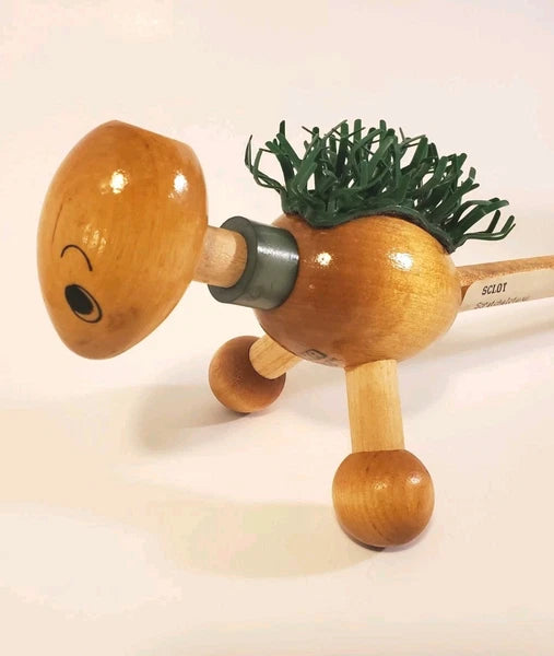 Back Scratcher & Massager 16" Wood Plastic Bristles Fun Healthy Back Tool