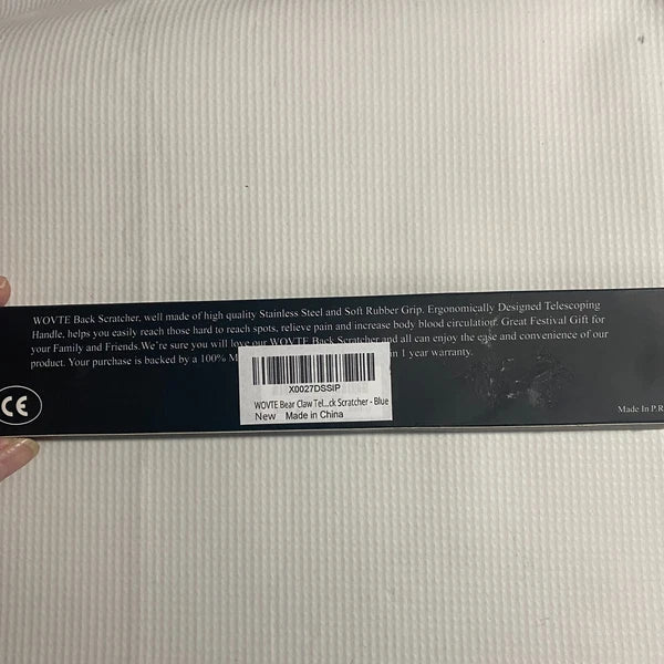 WOVTE 2PC Back Scratcher Portable Extendable Bear Claw Telescopic Hand Massager