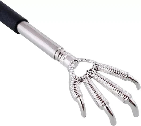 Extendable Back Scratcher Metal Telescopic Eagle Claw Portable Black Massager UK