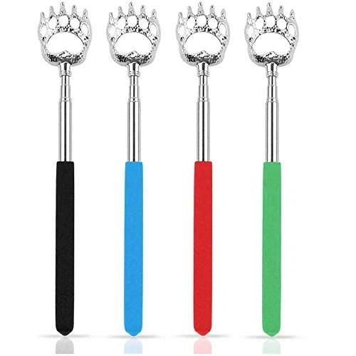 ISCRIO Back Scratcher,4 Pcs Telescoping Back Scratchers Hand Massager Backslap