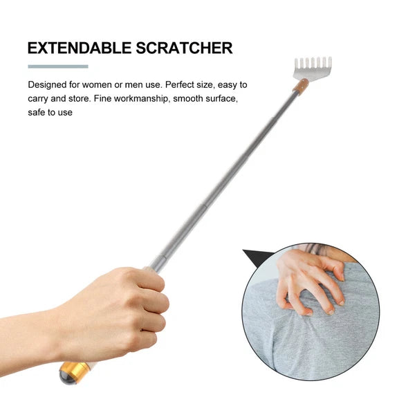 Stainless Steel Claw Expandable Back Scratcher Handheld Back Massager-