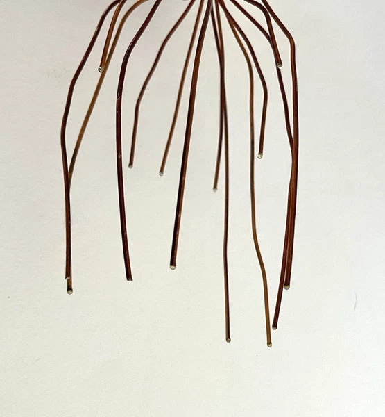 Vintage 1980s - Novelty Yellow Lady Bug Copper Head Scalp Massager Scratcher