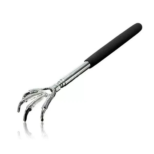 EAGLE CLAW METAL BACK SCRATCHER BLACK TELESCOPIC EXTENDABLE MASSAGER UK STOCK