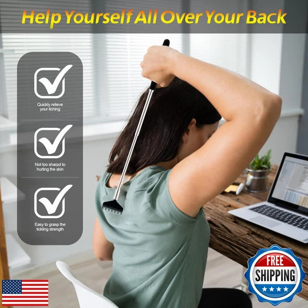 Asqraqo Back Scratcher 3 Pack Different Design Stainless Telescopic Back scra